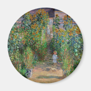 Monet Garten Vetheuil Impressionismus Malerei Magnet
