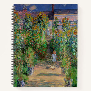 Monet Garten Vetheuil Impressionismus Malerei Notizblock