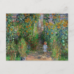 Monet Garten Vetheuil Impressionismus Malerei Postkarte