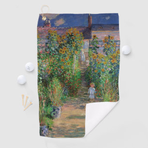 Monet Garten Vetheuil Impressionistisches Blumen G Golfhandtuch