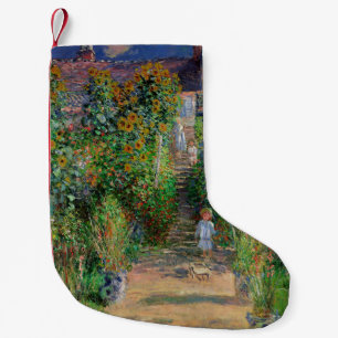 Monet Garten Vetheuil Impressionistisches Blumen G Kleiner Weihnachtsstrumpf