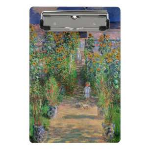 Monet Garten Vetheuil Impressionistisches Blumen G Mini Klemmbrett