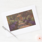Monet: Gartenweg, Rechteckiger Aufkleber (Umschlag)