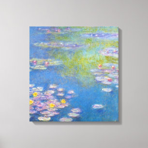 Monet gelbes Wasser-Lilien Leinwanddruck