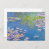 Monet gelbes Wasser-Lilien-Postkarte Postkarte (Vorne/Hinten)