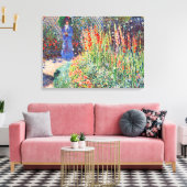 Monet - gerundete Blume Bett Leinwanddruck (Insitu (Wohnzimmer))