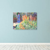 Monet - gerundete Blume Bett Leinwanddruck (Insitu (Holzboden))