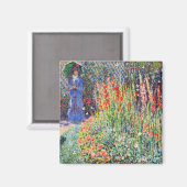 Monet - gerundete Blume Bett Magnet (Vorderseite/Rückseite)