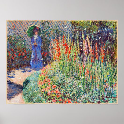 Monet - gerundete Blume Bett Poster (Vorne)