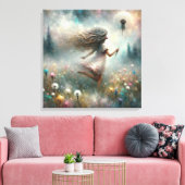 Monet Girl mit Kronleuchter Leinwanddruck (Insitu (Wohnzimmer))