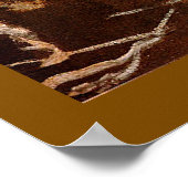 Monet - Glas mit Pfirsichen Poster (Ecke)