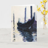 Monet Gondel in Venedig Karte (Gelbe Blume)