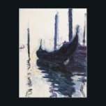 Monet Gondola in Venedig Postkarte<br><div class="desc">Monet Gondola in Venedig</div>