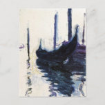 Monet Gondola in Venedig Postkarte<br><div class="desc">Monet Gondola in Venedig</div>