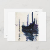 Monet Gondola in Venedig Postkarte (Vorne/Hinten)