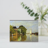 Monet - Häuser auf dem Achterzaan Postkarte (Stehend Vorderseite)