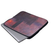 Monet Häuser des Parlaments an der Laptopschutzhülle (Vorne Knopf)