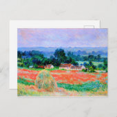 Monet - Haystack auf Giverny, schöne Kunst Postkarte (Vorne/Hinten)
