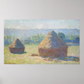 Monet - Haystacks Ende Sommer Poster (Vorne)