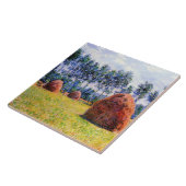 Monet - Haystacks in Giverny, 1884, Fliese (Seite)