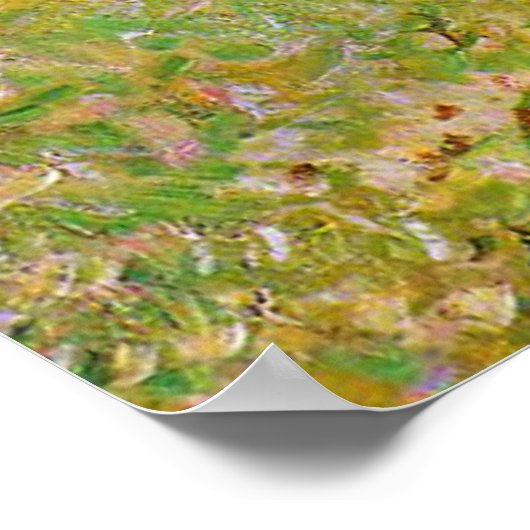 Monet - Haystacks in Giverny, 1884, Poster (Ecke)