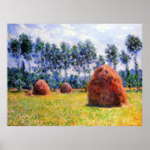 Monet - Haystacks in Giverny, 1884, Poster (Vorne)
