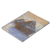 Monet Haystacks in Winter Spiral Notebook Notizblock (Linke Seite)