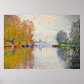 Monet - Herbst auf der Seine in Argentinien Poster (Vorne)