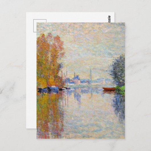 Monet - Herbst auf der Seine in Argentinien Postkarte (Vorne/Hinten)