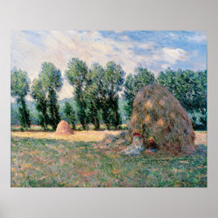Monet - Heuhaufen Poster