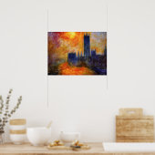 Monet House und Sunset Poster (Küche)