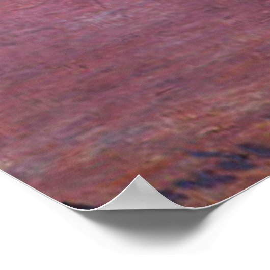 Monet Houses of Parliament at Sunset Poster (Ecke)