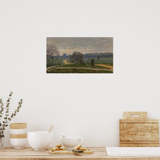Monet - Hyde Park London 1871 Poster (Küche)