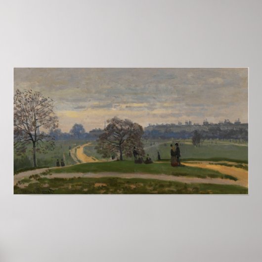 Monet - Hyde Park London 1871 Poster (Vorne)