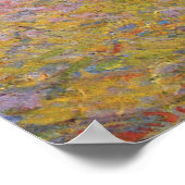 Monet - Hystacks at Sunset - Impressionist Poster (Ecke)