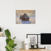 Monet - Hystacks Snow Effect Poster (Heimbüro)