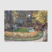 Monet - Im Garten, berühmtes Bild Seidenpapier (Vorderseite)