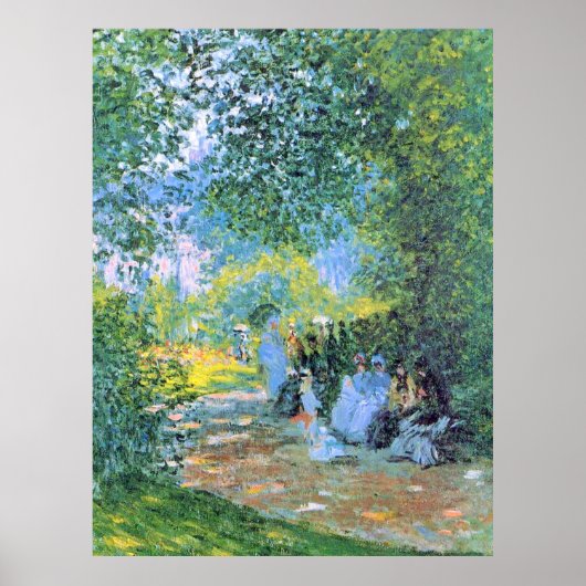 Monet - Im Parc Monceau, Poster (Vorne)
