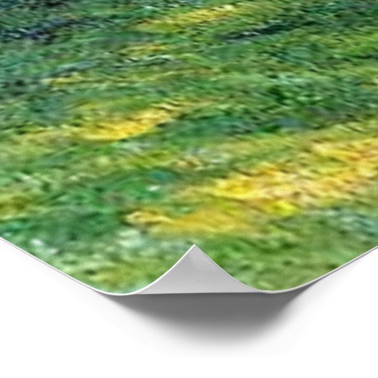 Monet - Im Parc Monceau, Poster (Ecke)