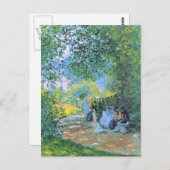 Monet - Im Parc Monceau Postkarte (Vorne/Hinten)