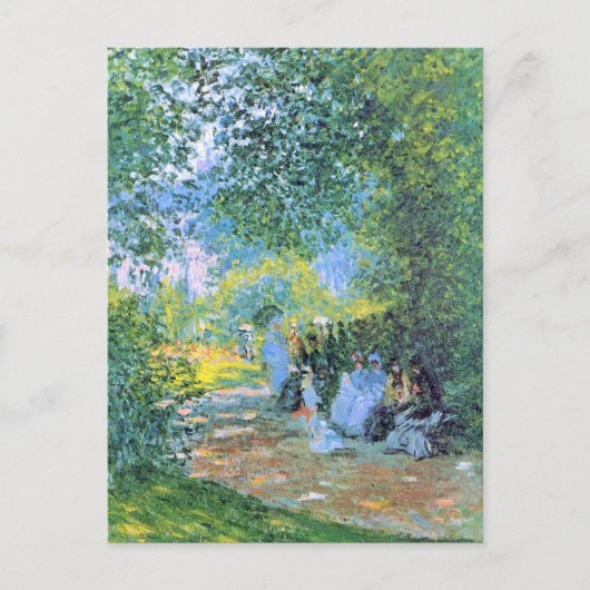 Monet - Im Parc Monceau Postkarte (Vorderseite)