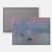 Monet, Impression bei Sonnenaufgang Magnet (Vorderseite/Rückseite)