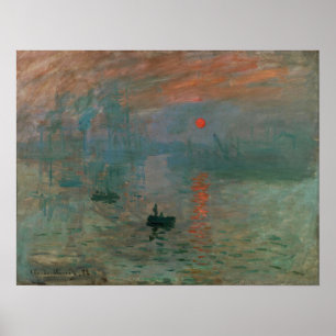 Monet - Impression, Sonnenaufgang 1872 Poster