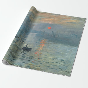 Monet Impression Sonnenaufgang Soleil Levant Maler Geschenkpapier