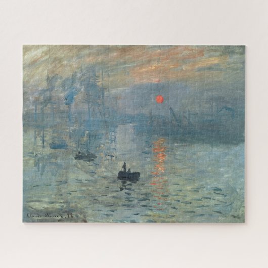 Monet Impression Sonnenaufgang Soleil Levant Maler Puzzle (Horizontal)