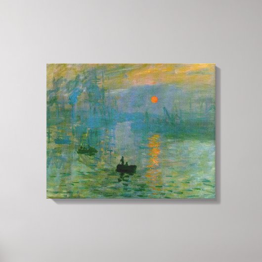 Monet Impression Sunrise Canvas Print Leinwanddruck (Vorderseite)