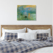 Monet Impression Sunrise Canvas Print Leinwanddruck (Insitu (Schlafzimmer))