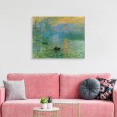 Monet Impression Sunrise Canvas Print Leinwanddruck (Insitu (Wohnzimmer))