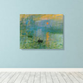 Monet Impression Sunrise Canvas Print Leinwanddruck (Insitu (Holzboden))