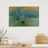 Monet "Impression, Sunrise" Kunstdruckerei Poster (Küche)